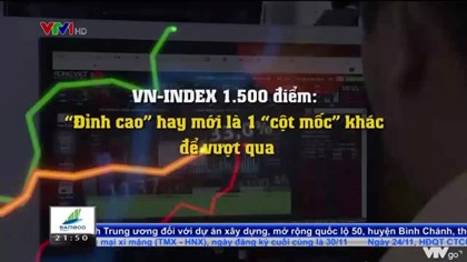 VN-Index chính thức vượt mốc 1.500 điểm